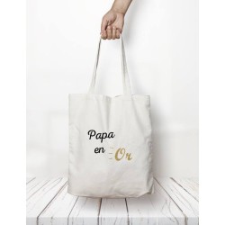 Totebag "Papa en or"