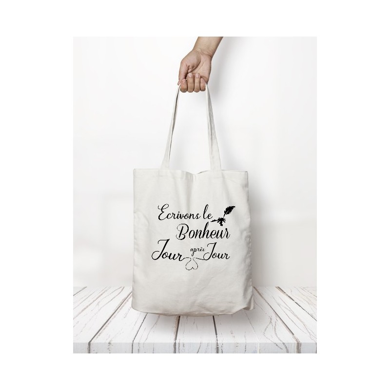 Totebag "Ecrivons le bonheur"