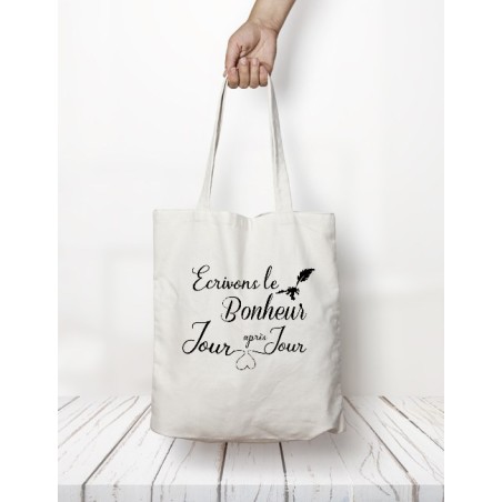 Totebag "Ecrivons le bonheur"