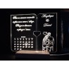 Lampe Led "Calendrier des amoureux"