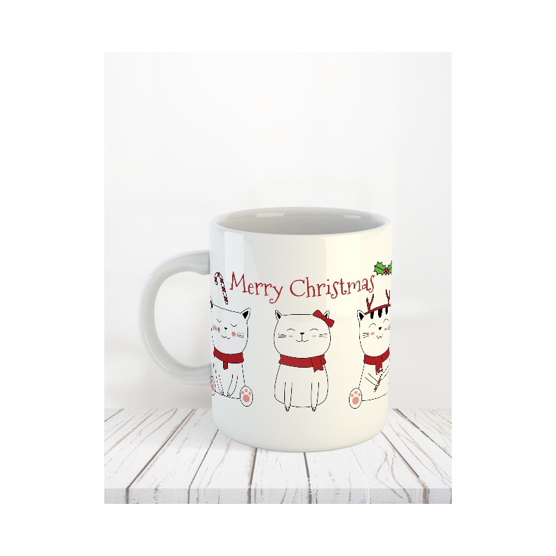 Mug de Noël "Chats"