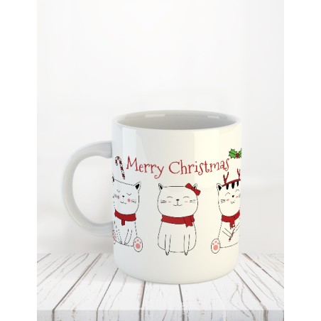 Mug de Noël "Chats"