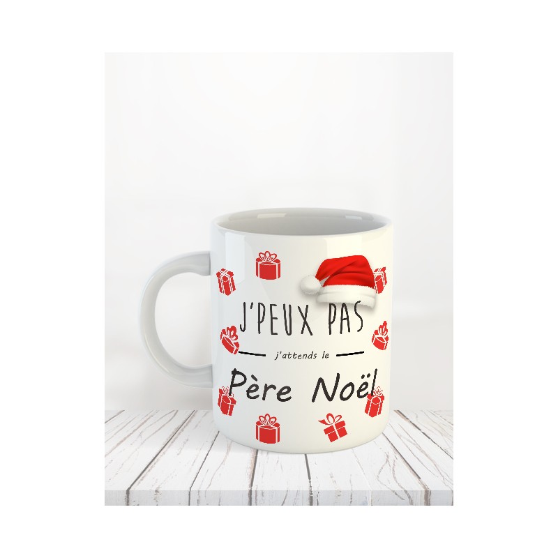 Mug de Noël "J'peux pas"