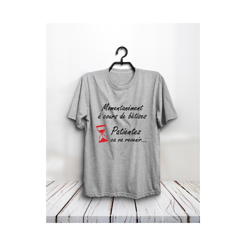 T-shirt "A cours de bêtises"