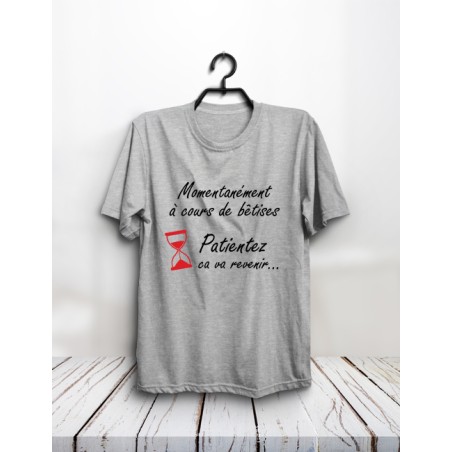 T-shirt "A cours de bêtises"