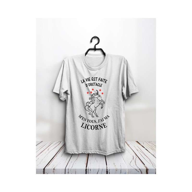 T-shirt "La vie est faite d'obstacles"