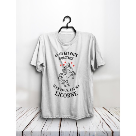 T-shirt "La vie est faite d'obstacles"