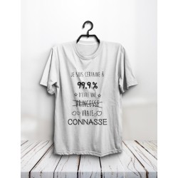 T-shirt "99.9% connasse"