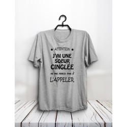 T-shirt "Soeur cinglée"