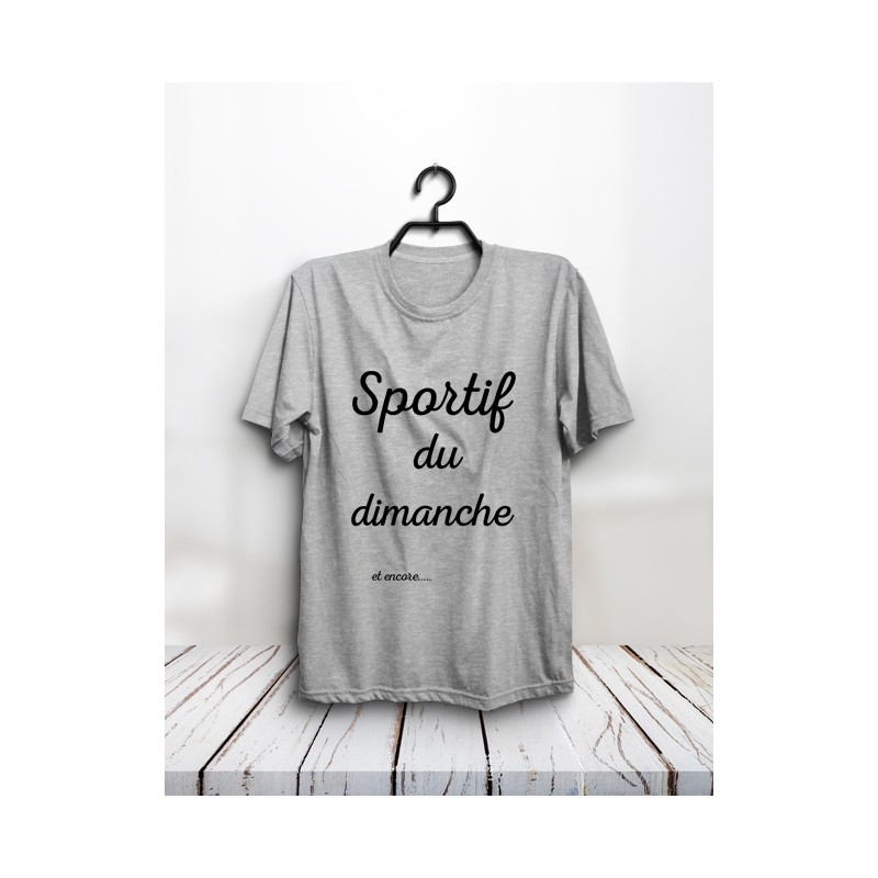 T-shirt "Sportif du dimanche"