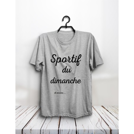 T-shirt "Sportif du dimanche"