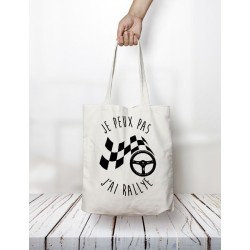 Totebag "Je peux pas j'ai rallye"