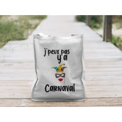 Totebag "Je peux pas y a carnaval"